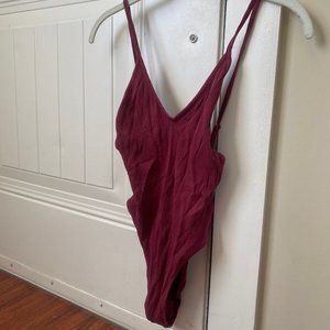 Urban Outfitters Maroon BodySuit